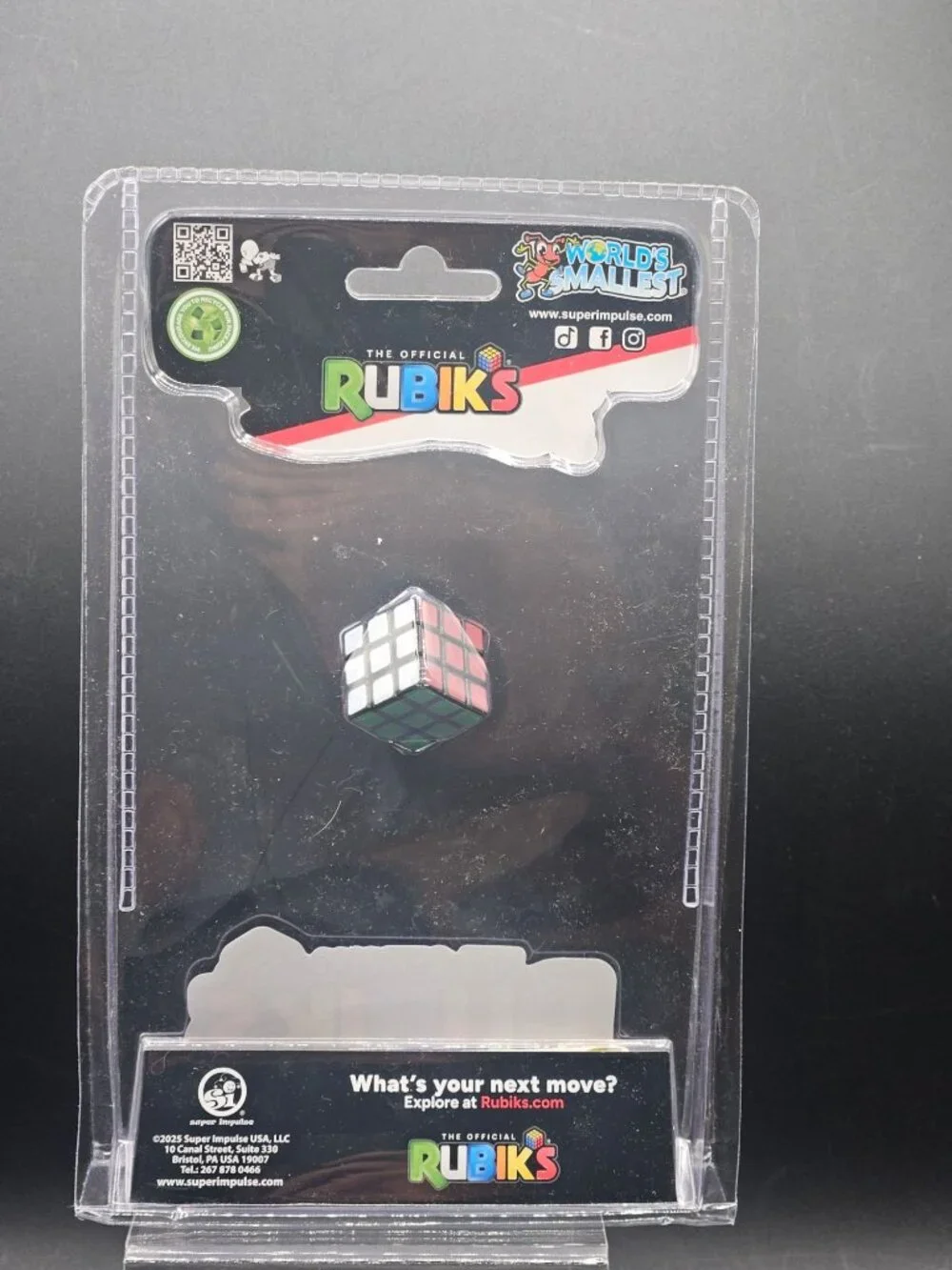 Worlds Smallest Rubiks Cube Official Super Impulse Puzzle Toy